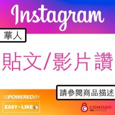 Instagram 華人包月貼文／影片讚好